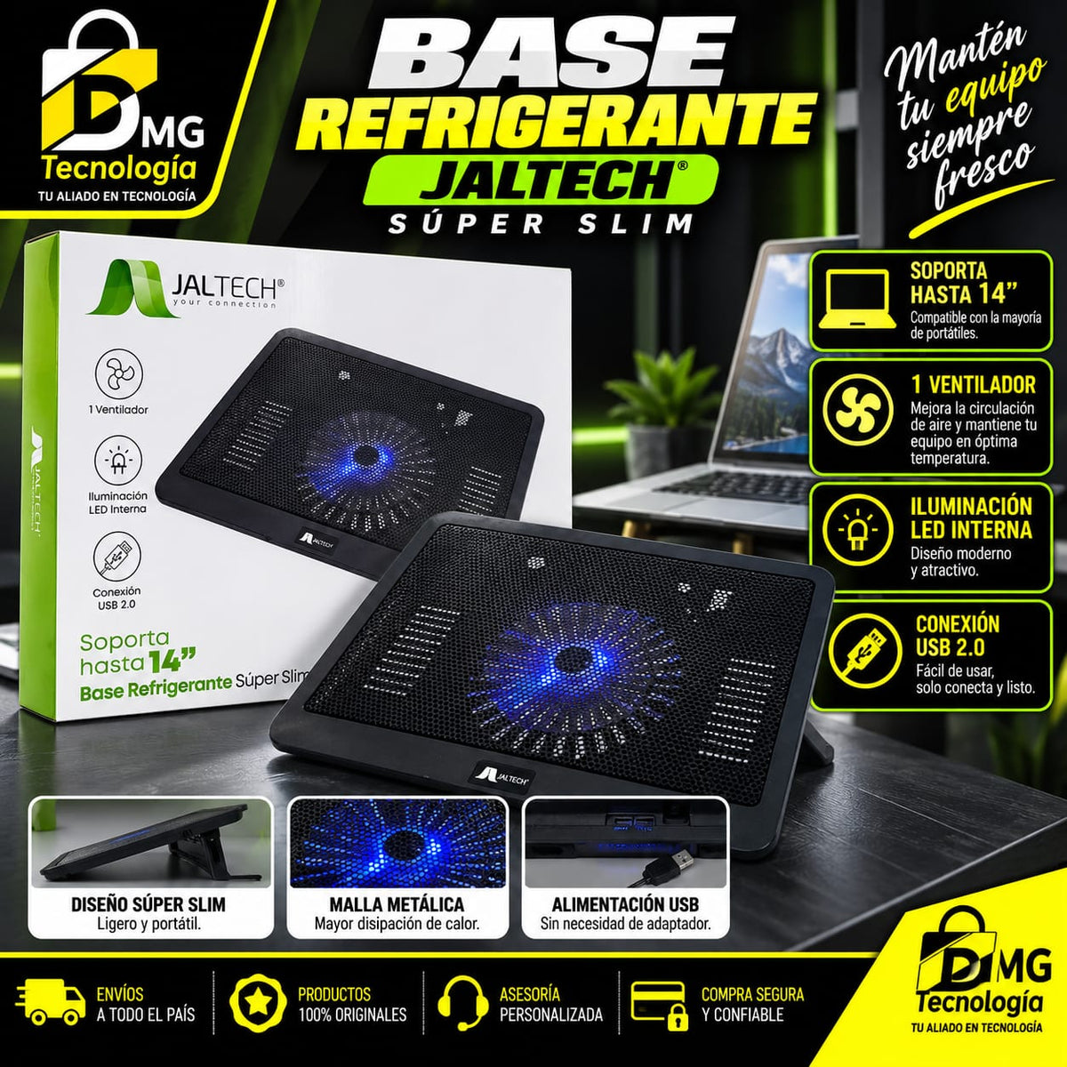 BASE REFRIGERANTE SUPER SLIM 14"