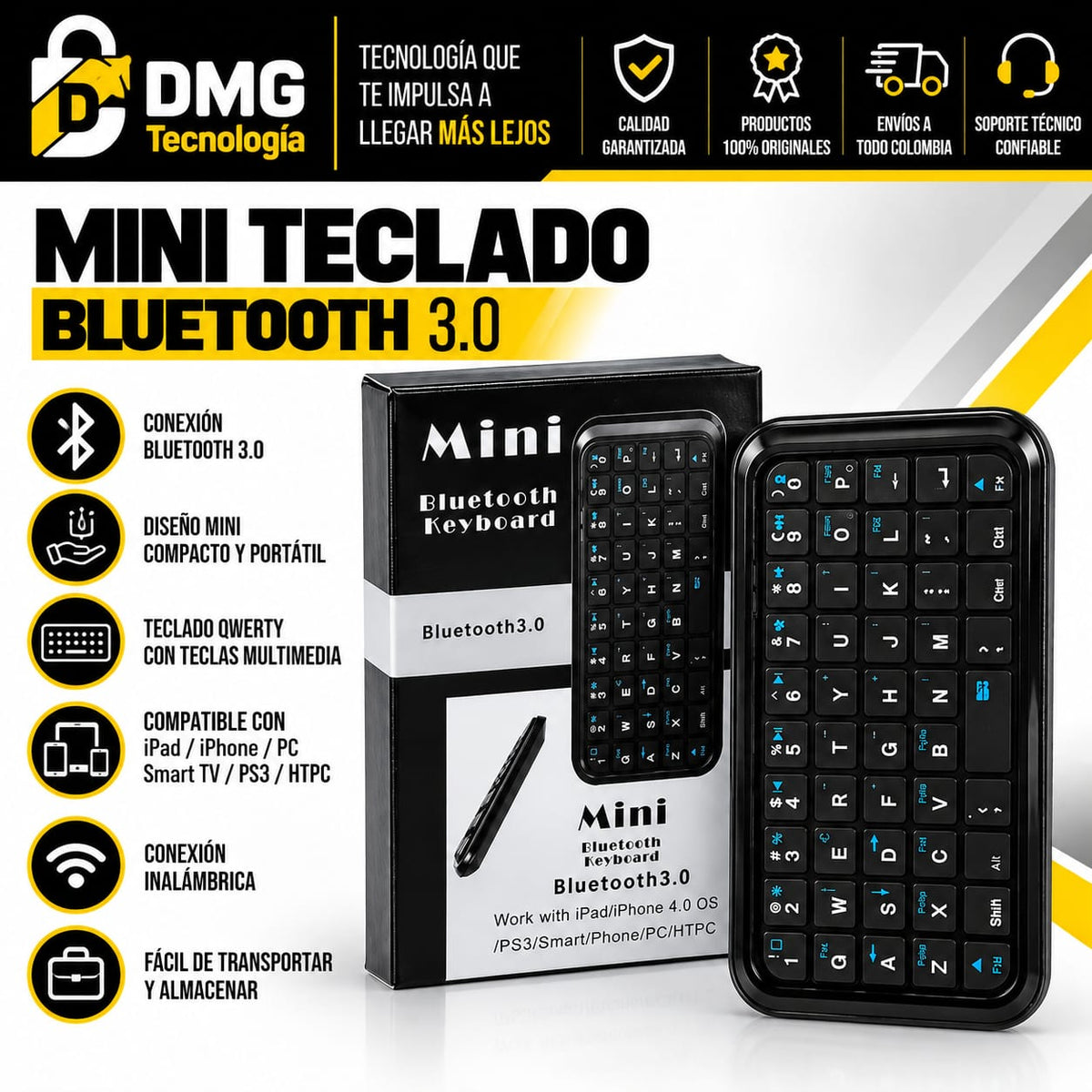 MINI TECLADO BLUETOOTH 3.0