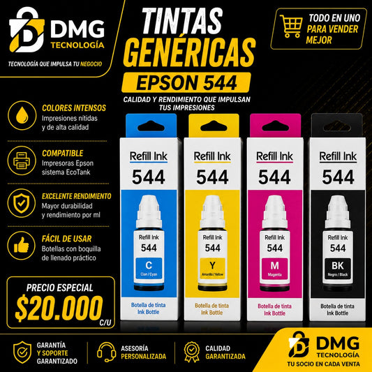 TINTAS EPSON 544 GENERICAS