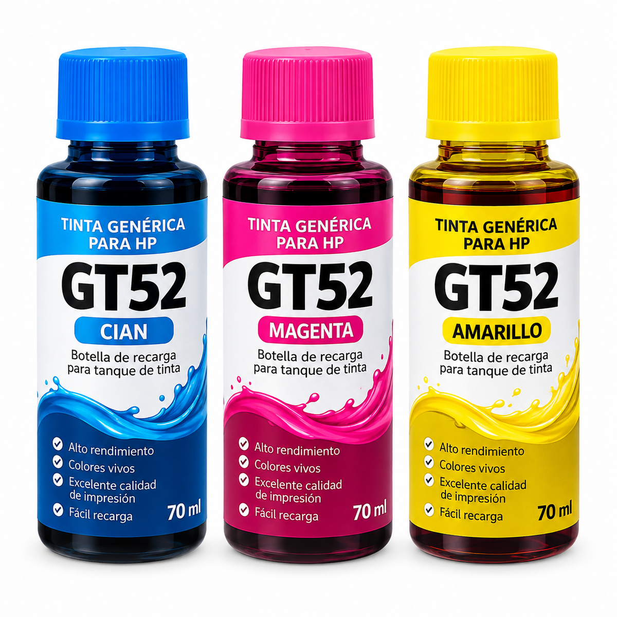 TINTA GENERICA HP GT52/GT53