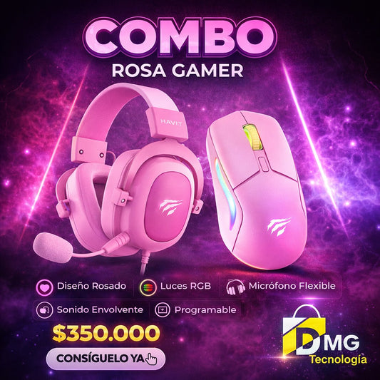 COMBO DIADEMAS Y MOUSE GAMER - HAVIT