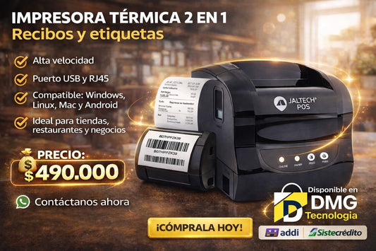 IMPRESORA TERMICA 2 EN 1 - JALTECH POS