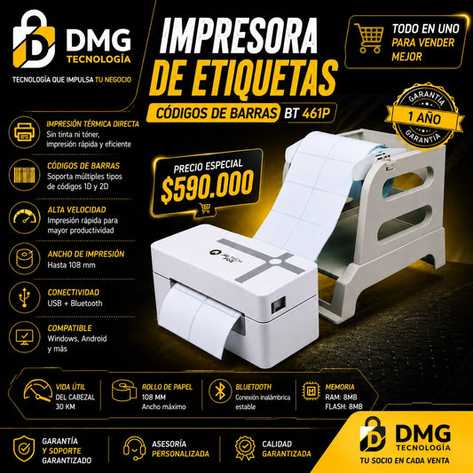 IMPRESORA TERMICA DE ETIQUETAS JALTECH - BT461P