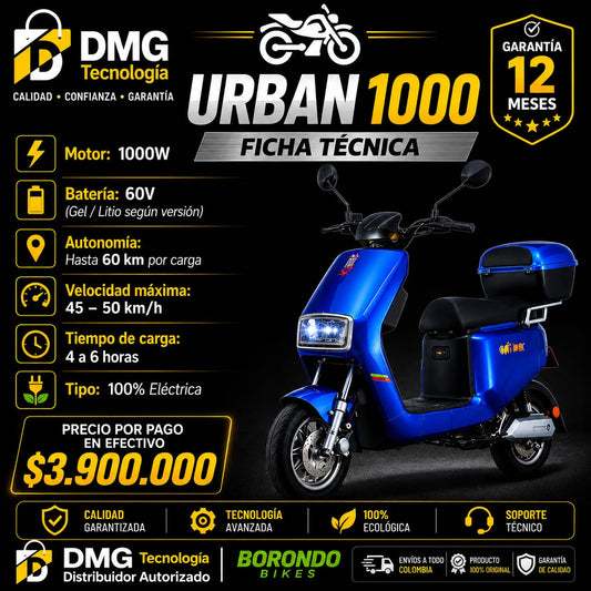 BICI-MOTO ELECTRICA URBAN 1000W