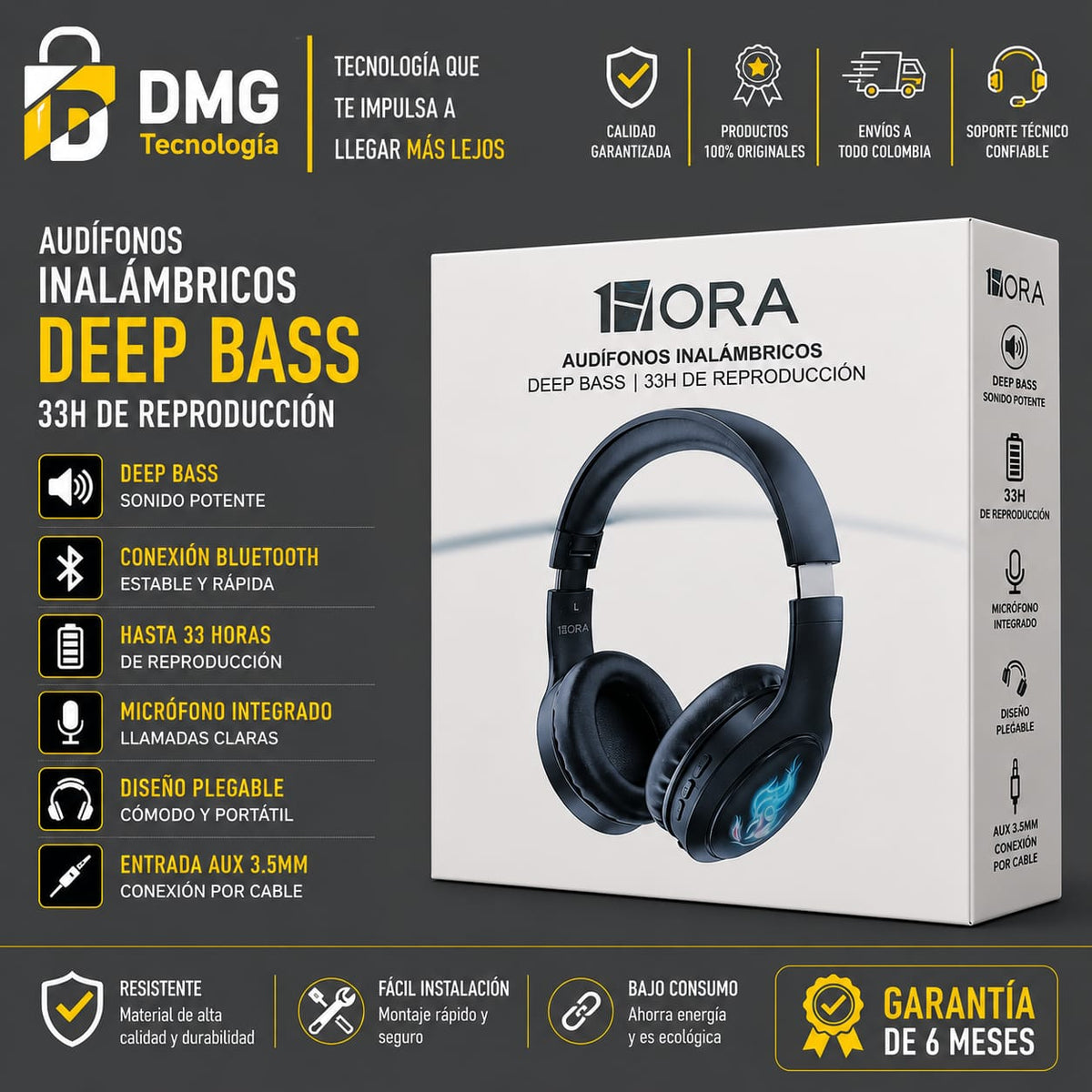 DIADEMA INALAMBRICO 1HORA