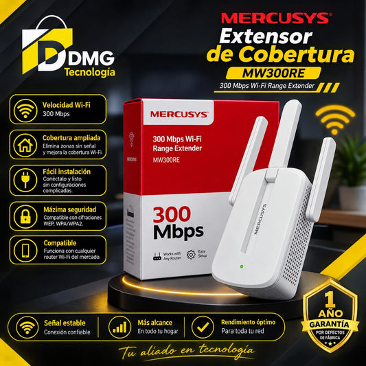 EXTENSOR DE WIFI MERCUSYS MW300RE