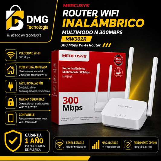 ROUTER WIFI INALAMBRICO MERCUSYS MW302R