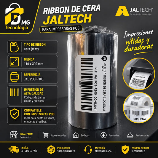 RIBBON DE CERA JAL-POS-R300 110x300mm