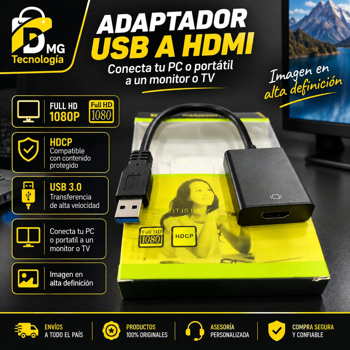 ADAPTADOR USB A HDMI 3.0