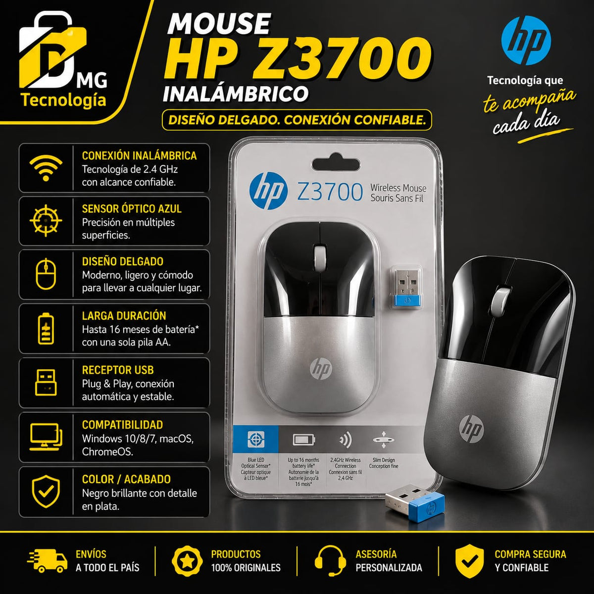 MOUSE INALAMBRICO HP Z3700