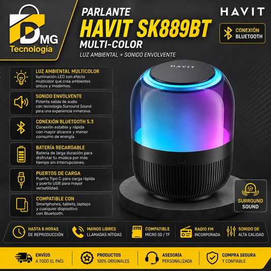 PARLANTE INALAMBRICO HAVIT SK889BT