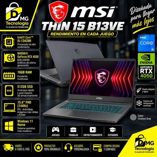 PORTATIL MSI THIN 15 B13VE
