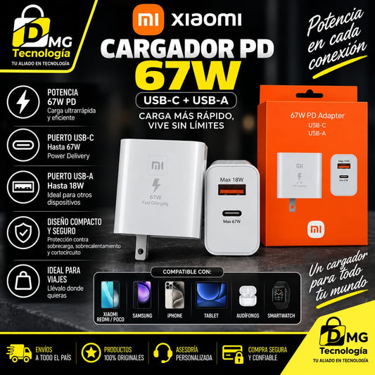CARGADOR PARA CELULAR 67W