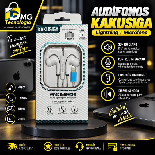 AUDIFONO KAKUSIGA LIGTNING IPHONE