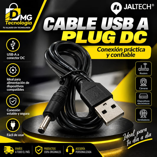 CABLE USB A PLUG DC