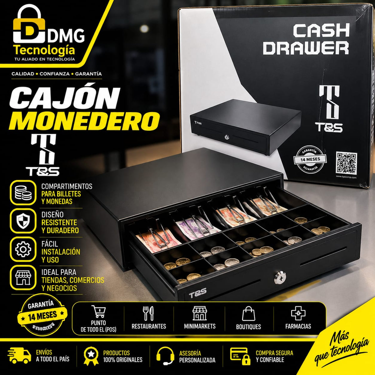 CAJON MONEDERO POS TYS