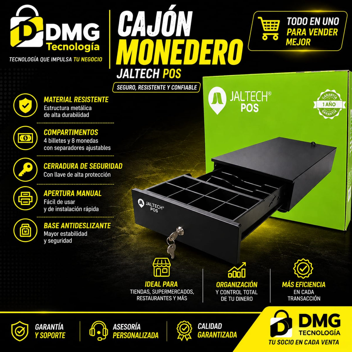 CAJON MONEDERO JALTECH JAL-240