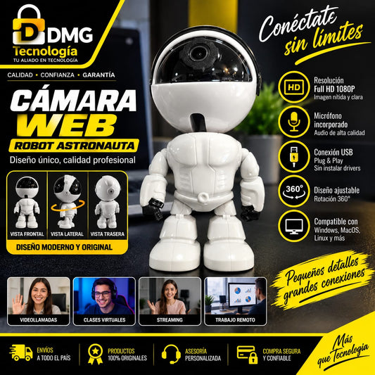 CAMARA DE SEGURIDAD ROBOT ASTRONAUTA