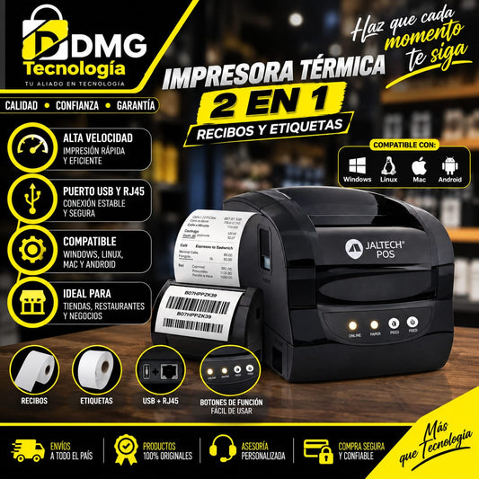 IMPRESORA TERMICA 2 EN 1 - JALTECH POS