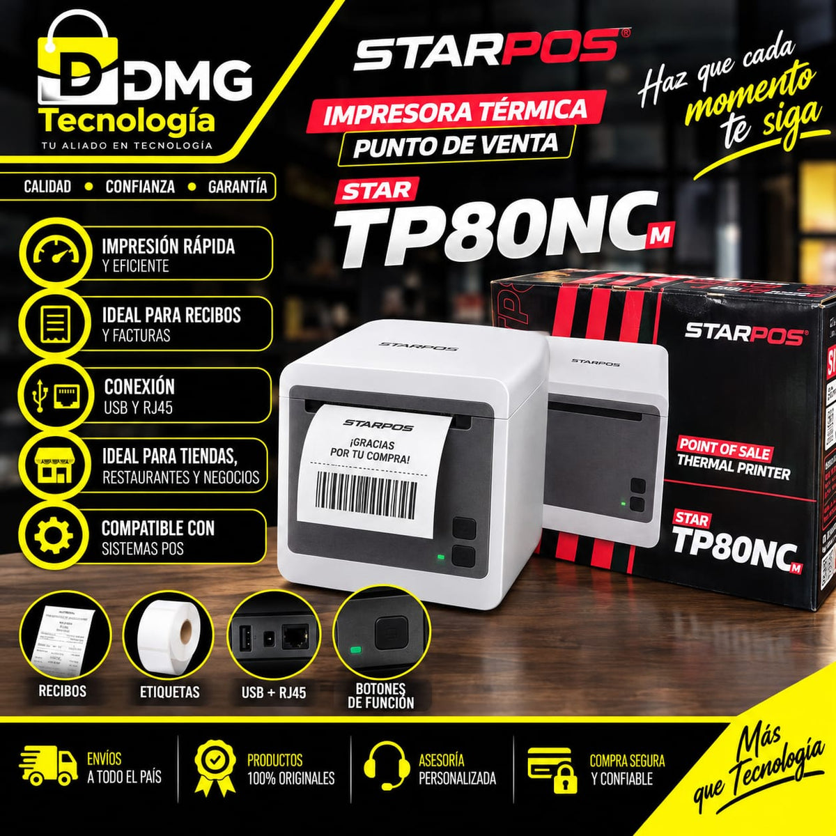 IMPRESORA TERMICA 80MM STAR-TP80NC-M