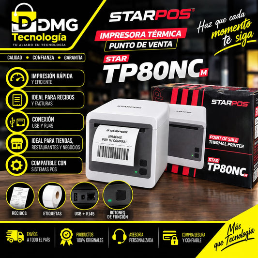 IMPRESORA TERMICA 80MM STAR-TP80NC-M