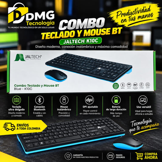 COMBO TECLADO/MOUSE BT JALTECH K10C
