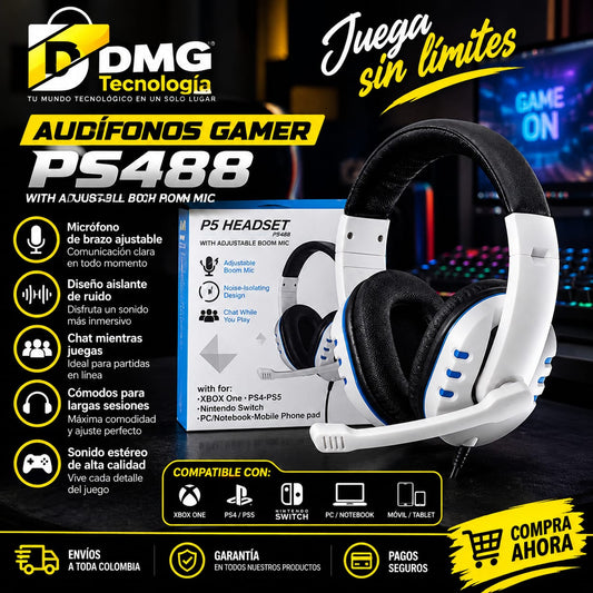 DIADEMAS GAMER PS5 488