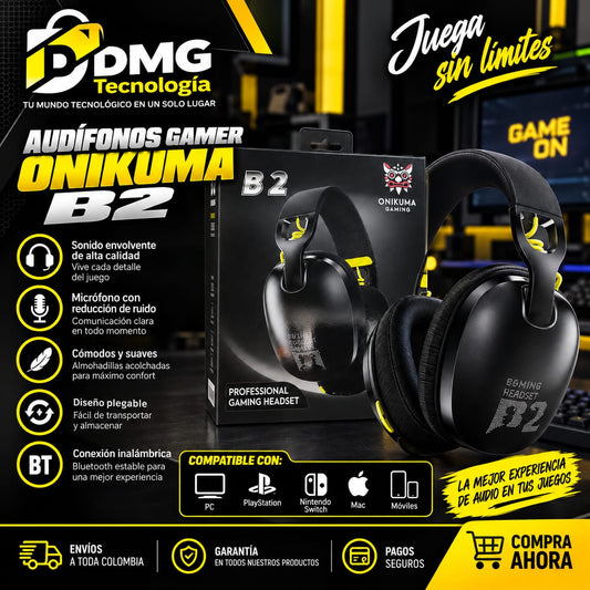 DIADEMA INALAMBRICA ONIKUMA B2