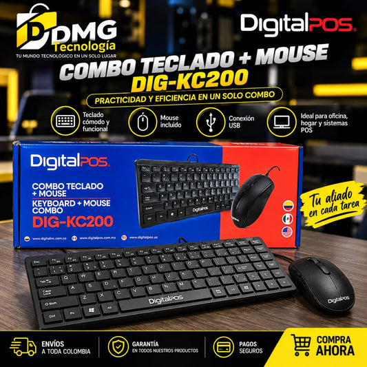 COMBO TECLADO Y MOUSE DIG-KC200
