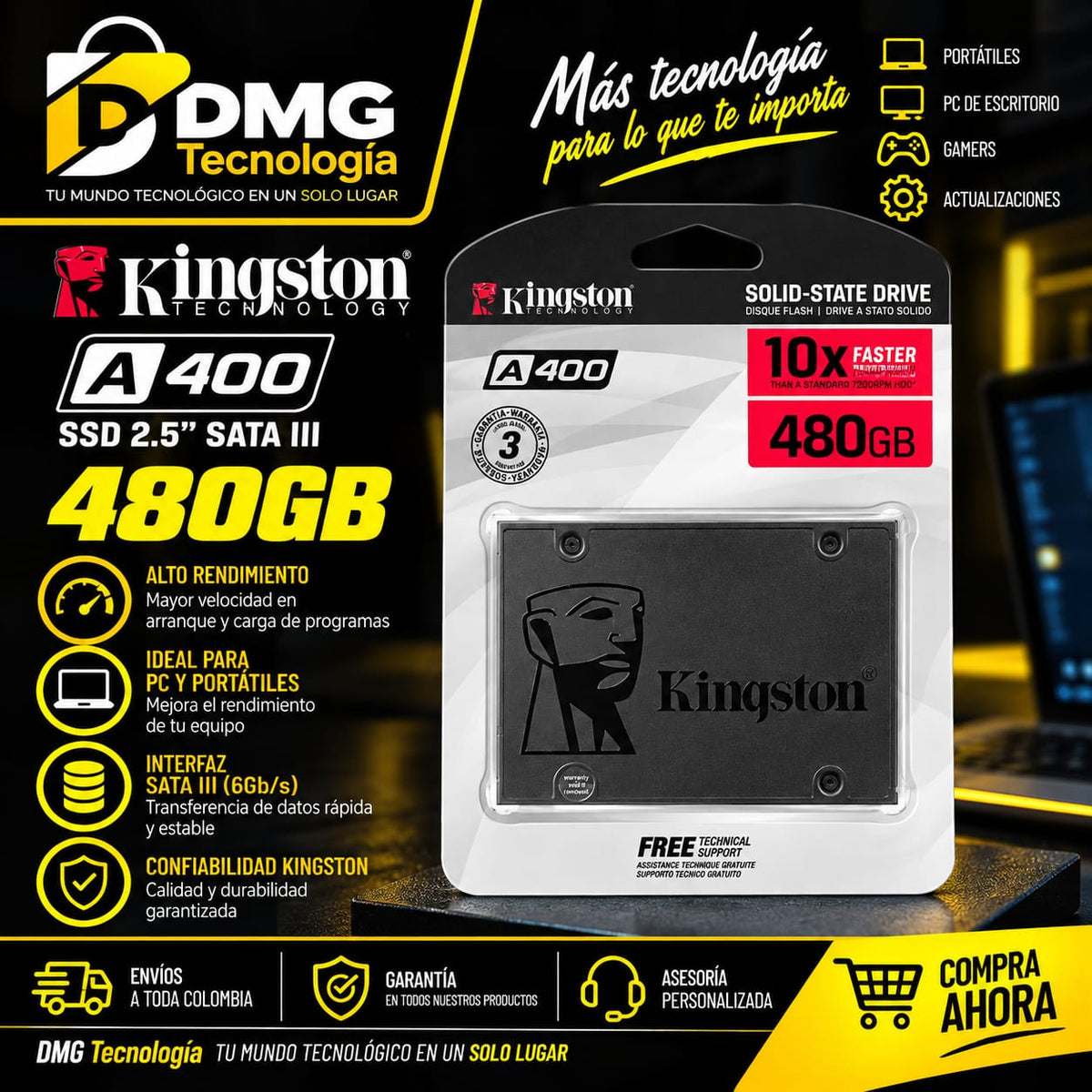 SSD SATA 2.5 480GB KINGSTON