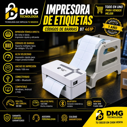 IMPRESORA TERMICA DE ETIQUETAS JALTECH - BT461P