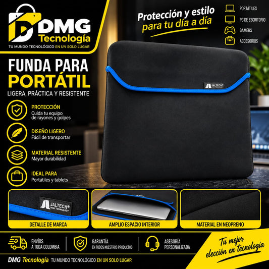 FUNDA PORTATIL DOBLE FAZ 14"-15"