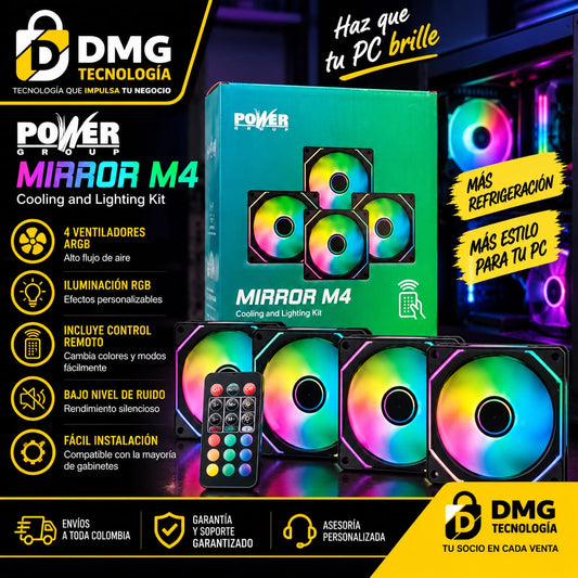 KIT DE VENTILADORES RGB PARA CHASIS