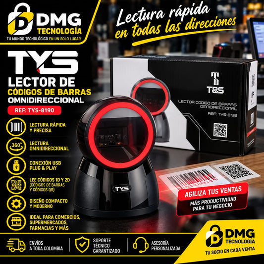 LECTOR DE CODIGOS OMNIDIRECCIONAL TYS-8190