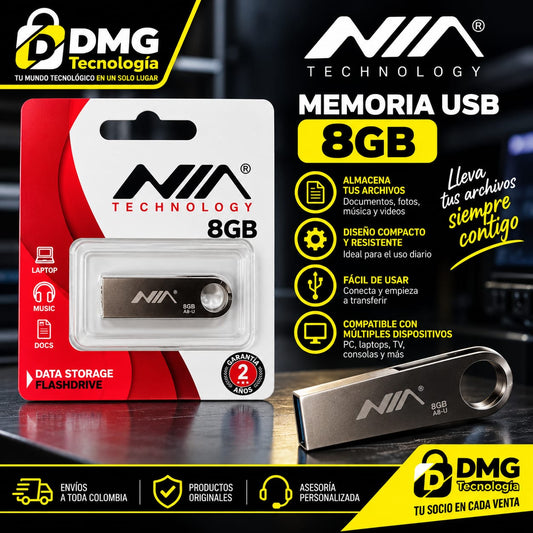 MEMORIA USB NIA 8GB