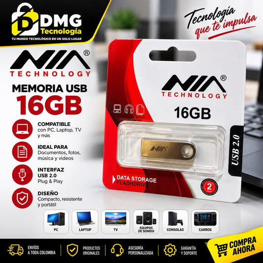 MEMORIA USB NIA 16GB