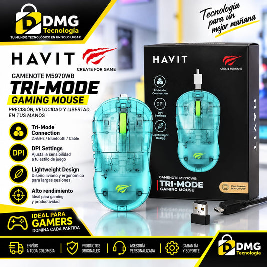 MOUSE GAMING HAVIR TRI-MODE M5970W