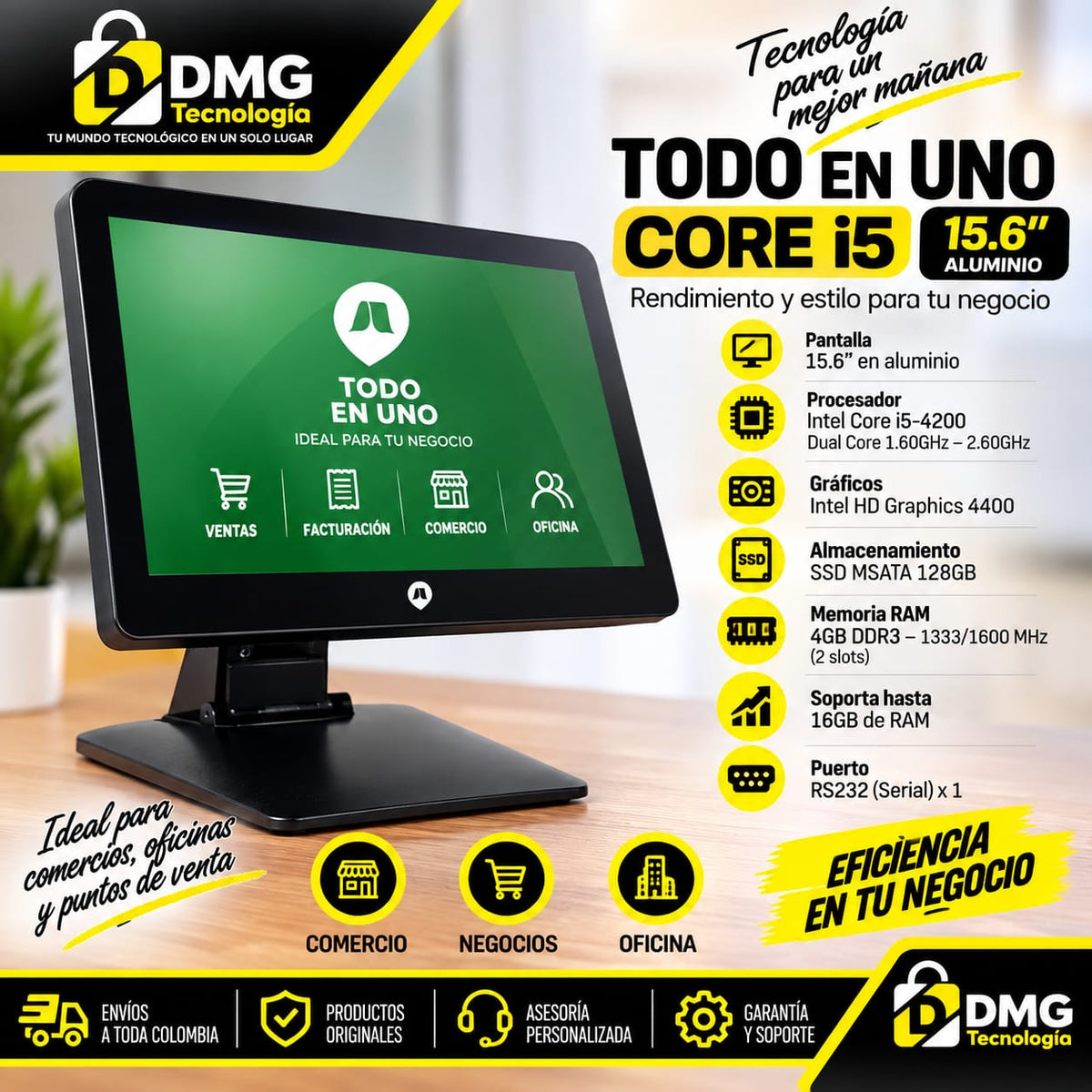 TODO EN UNO TOUCH JALTECH INTEL i5-15.6"