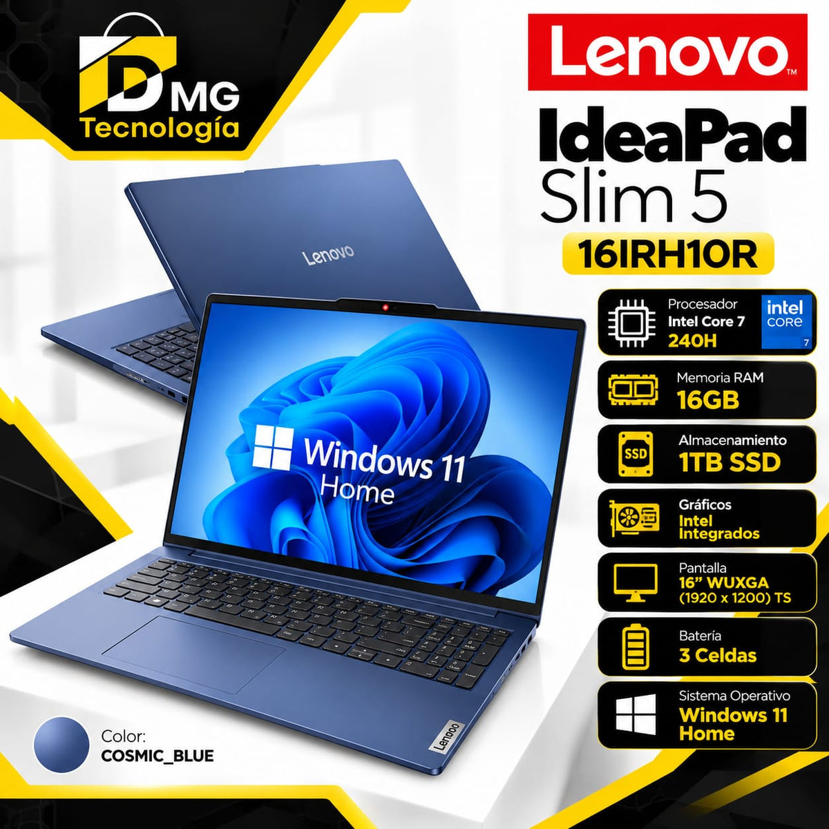 PORTATIL LENOVO IDEAPAD SLIM 5  INTEL CORE i7 16GB/1TB 15.6"