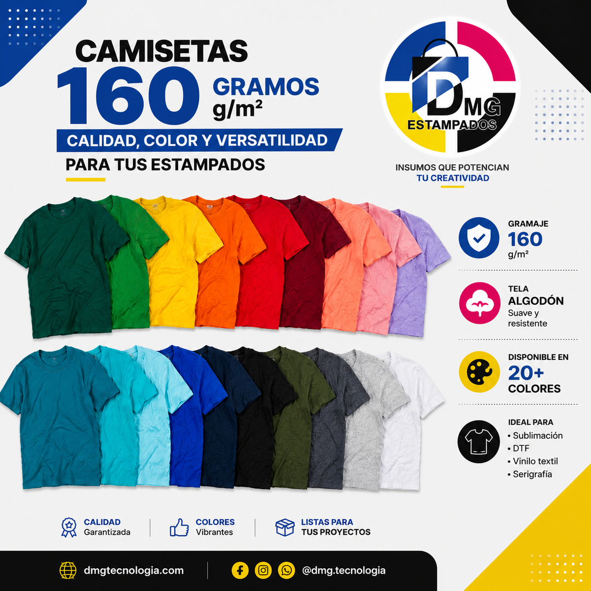 CAMISETA BASICA ALGODON DAMA